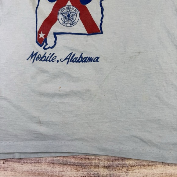 Vintage 80s FOP Fraternal Order Police 1986 Alabama Conference Shirt Fits Like M - Picture 5 of 11